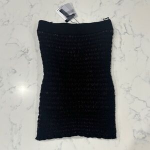 Alexander Wang Black and Fuchsia Bodycon Skirt NWT